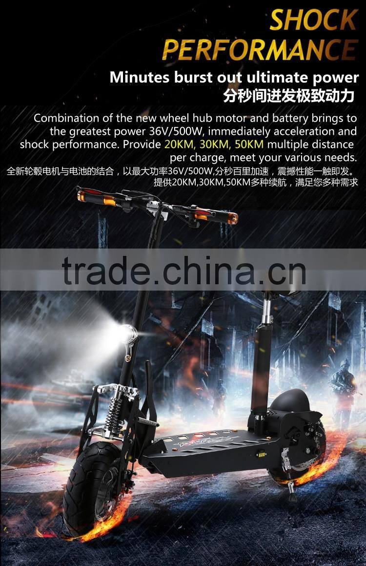 li-ion battery stand up electric scooter