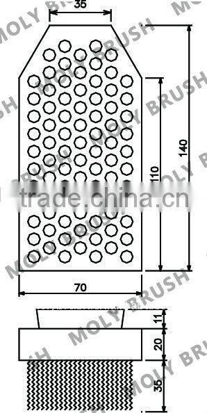 Fickert 14cm diamond polishing brush