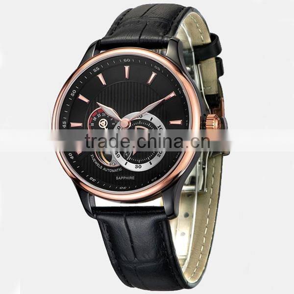 2015 popular men's automatic movt cheap chronograph watch