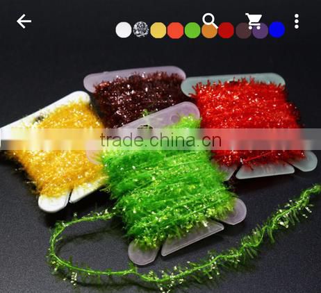 Special fancy yarn/ Shinning lurex feathers yarn polyester nylon material