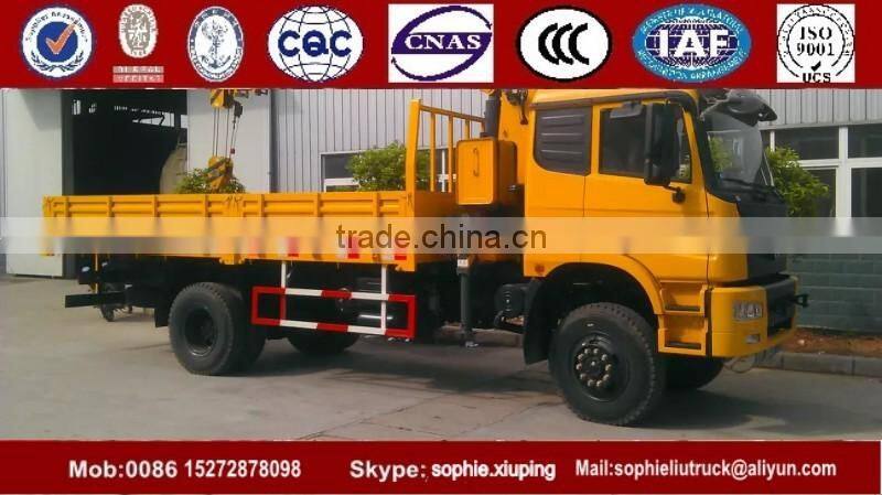 Famous Dongfeng 4x4 Truck Mounted Crane Truck With Crane