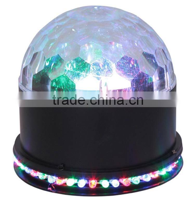 RGB LEDS Sound Actived Mini Rotating Crystal Magic Ball Stage ceiling Lights for KTV Xmas Party Wedding Show Club Pub Disco DJ