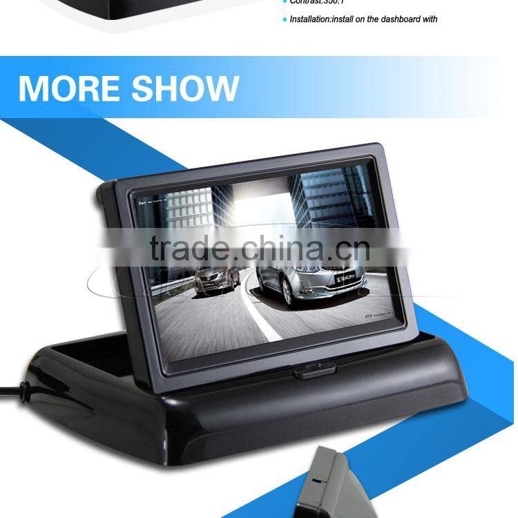 stand alone 4.3 tft lcd rearview car car lcd monitor mini tv