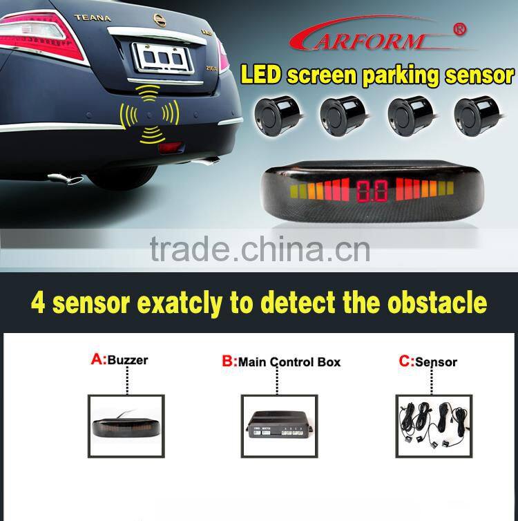 Fashion LED car parking display built in buzzer alert parking sensor OEM/ODM