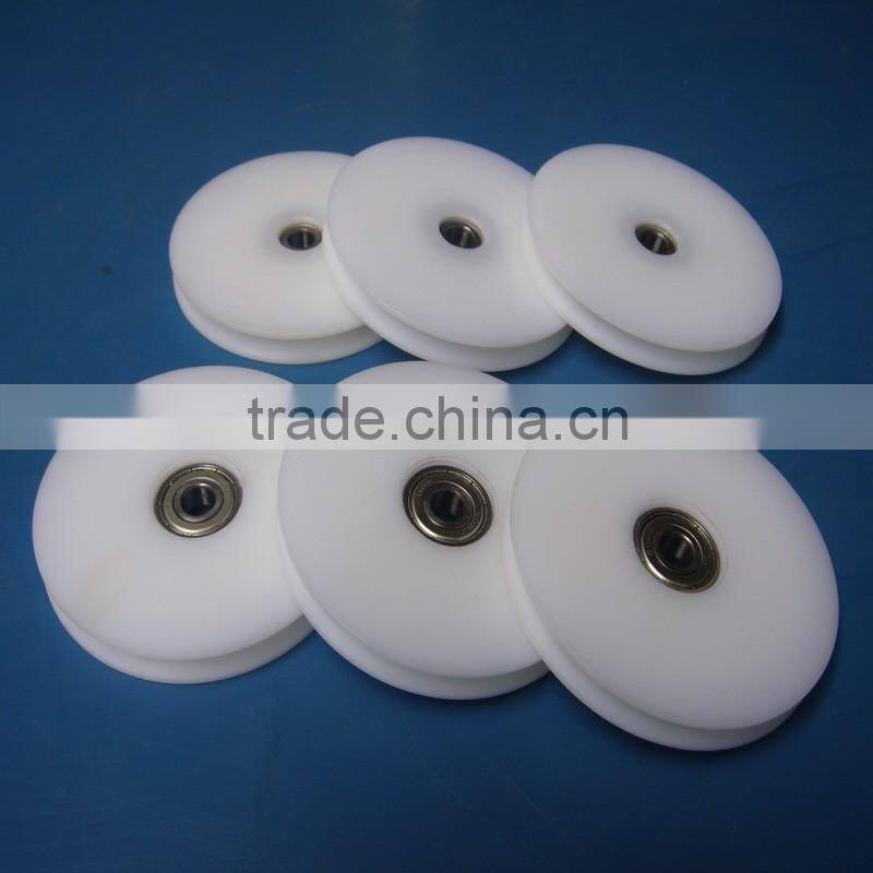 imported German vibration absorbing casting nylon pulley PA66 sheave