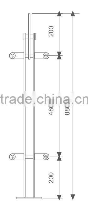 balcony stainless steel fence post