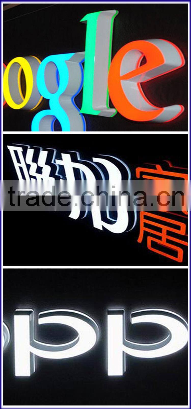 Go! Nice acrylic lighting sign board for shops