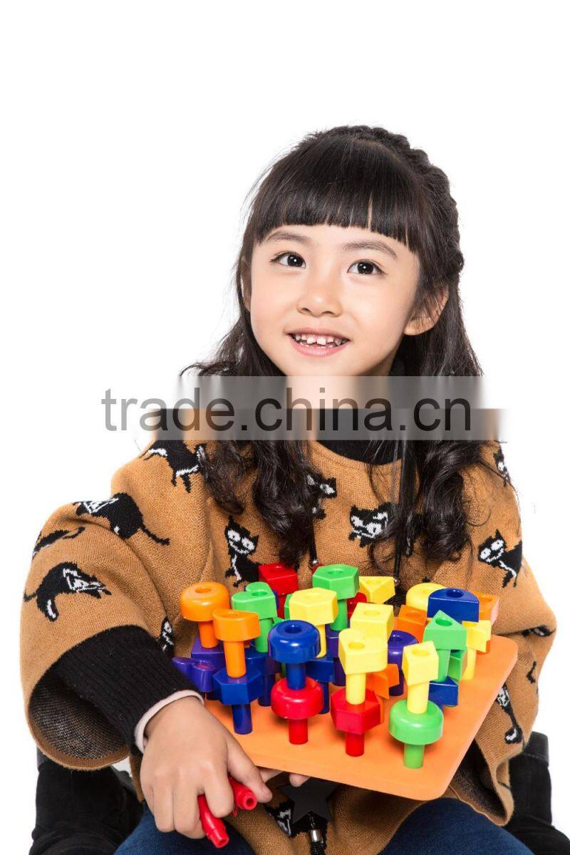 Plastic fancy toy DIY building blocks for kids