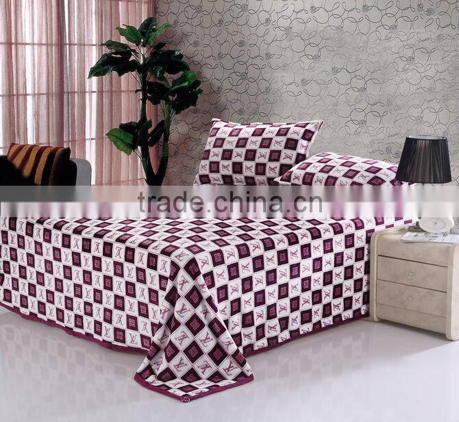 100%Polyester Printed Coral Fleece/Flannel Fleece Blanket