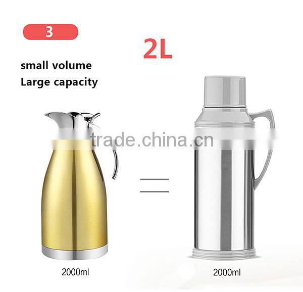 Thermal Carafe, Insulated Electric Personalized 304 Stainless Steel Insulation Jug Flask With Press Button