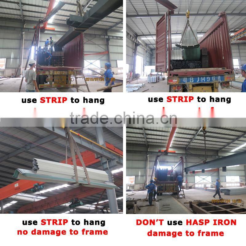 Full panelized long span window equipped industrial shed drawing
