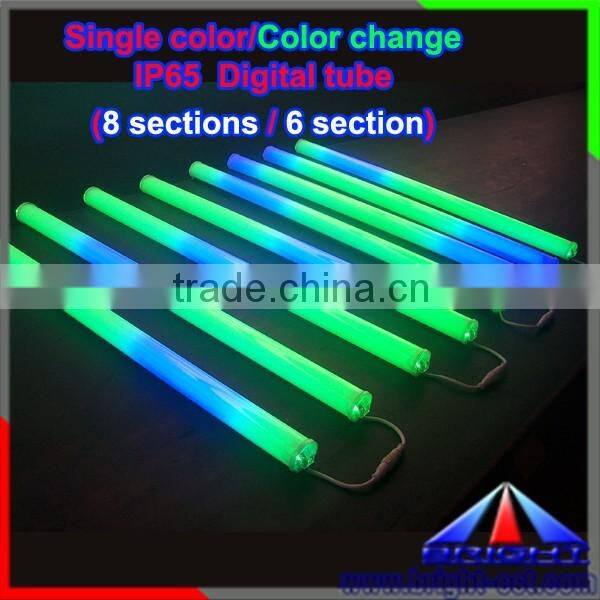 Intelligent Full Colors RGB LED digital tube for building lighting