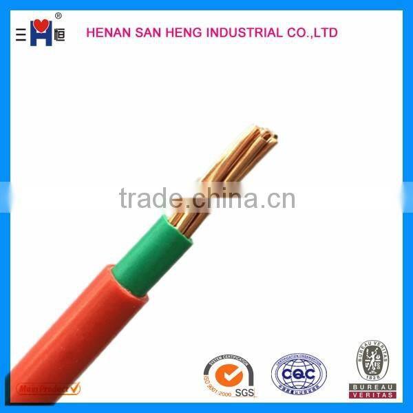 Manufacturers PVC jacket and insualte fire resistant stranded electrical copper wire
