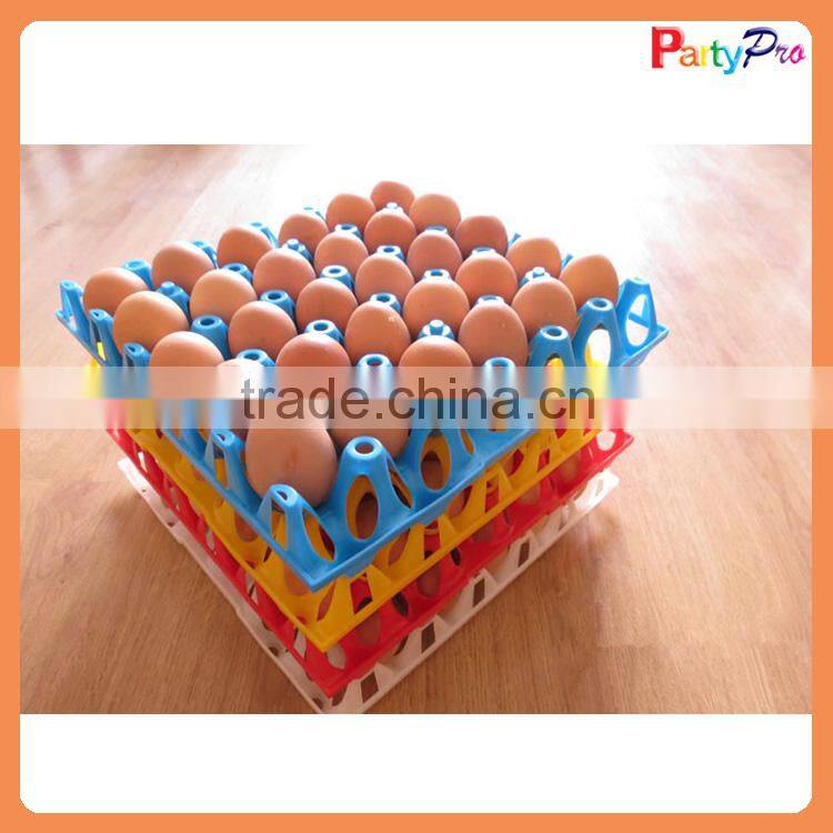 2015 new designs hot sell 30-cell plastic colorful egg tray/box/carton for automatic hatching machinery