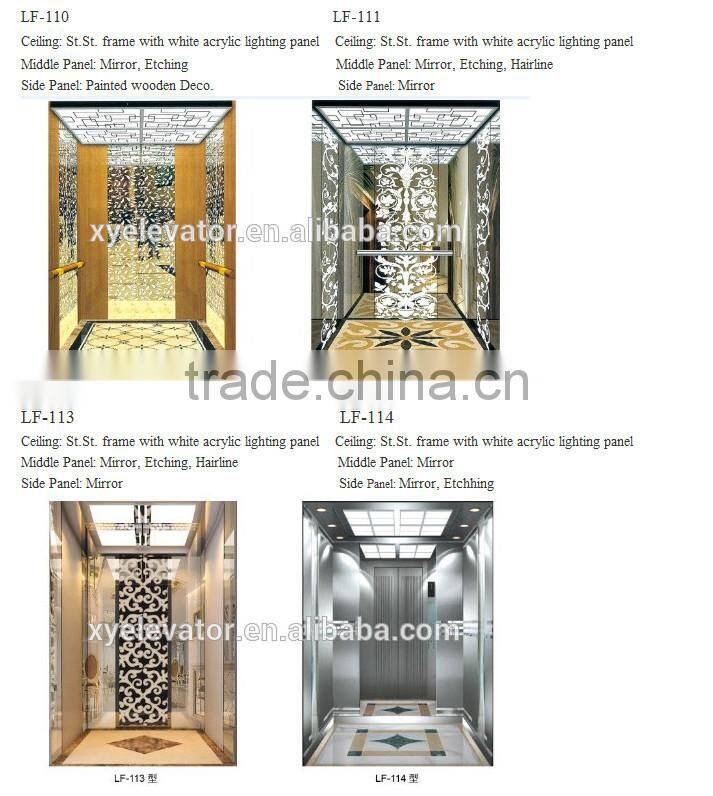 XY Elevator parts Home Elevator Golden Cabin elevator carbin