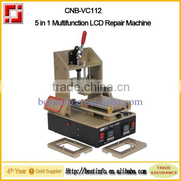 5 in 1 Vacuum lcd separator samsung Middle Frame Separate Machine Frame Laminator