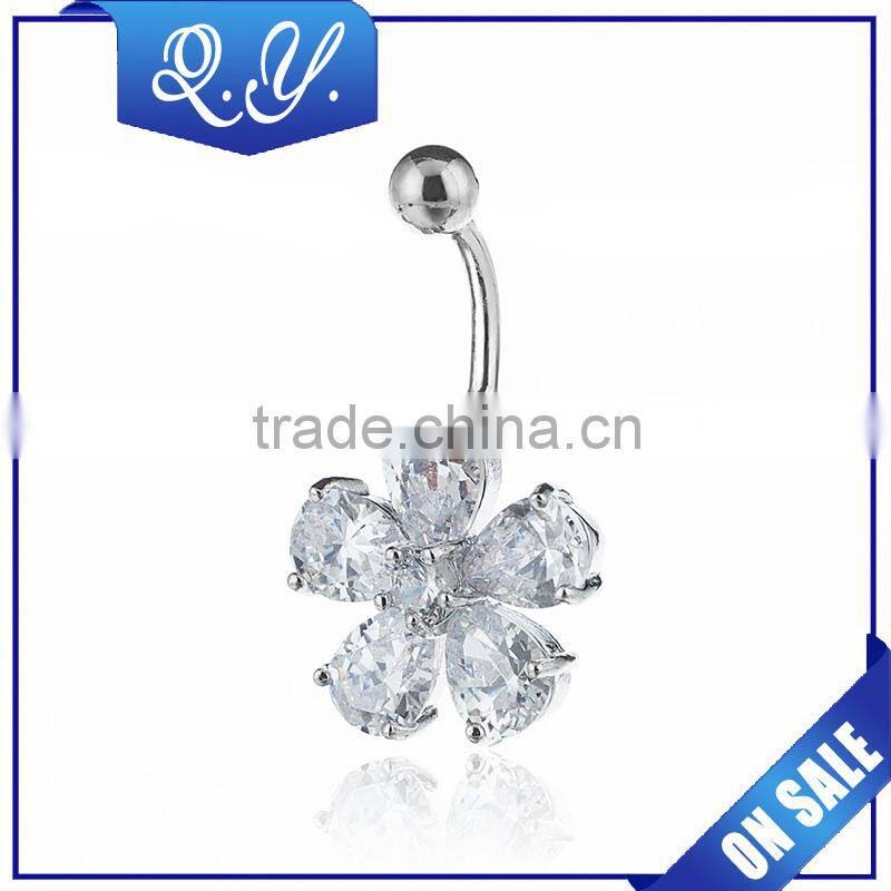 Wholesale Women's Jewelry CZ Inlaid Belly Button Piercing Jewelry