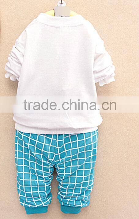 2015 spring new design children sets children clothing factory