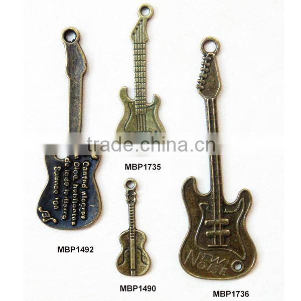 Alloy Floating Charms Wholesale Guitar Charms Jewelry Pendant