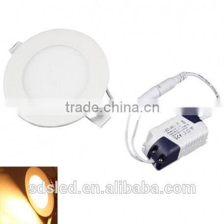LED Panel light 4W 105mm SMD3528 Warm White Round led panel lighting