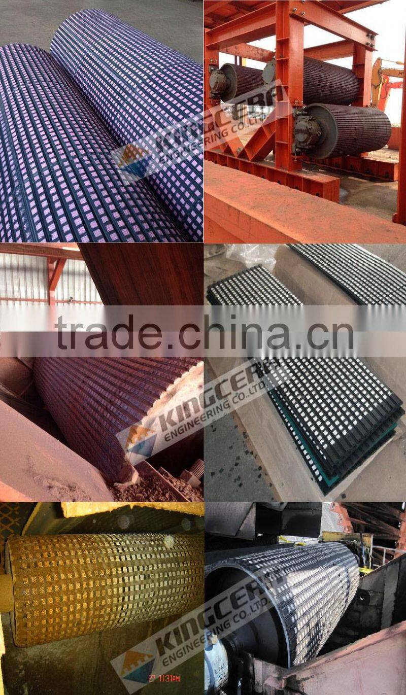 anti-slippage ceramic pulley lagging