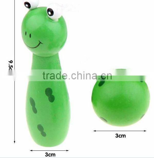 Hot product sport set wood bowling pin bowling ball