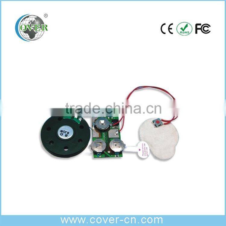 USB music module/recordable sound module for greeting card