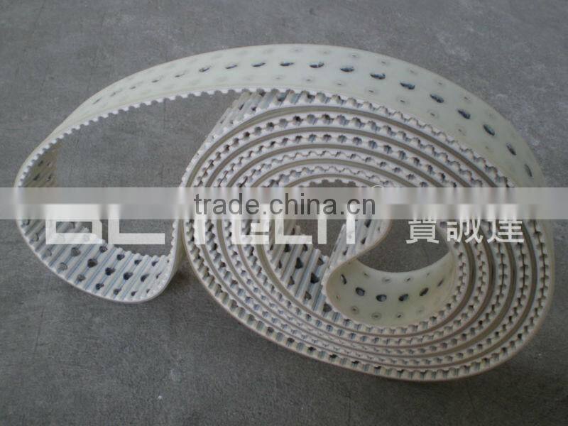 PU timing belt with holes