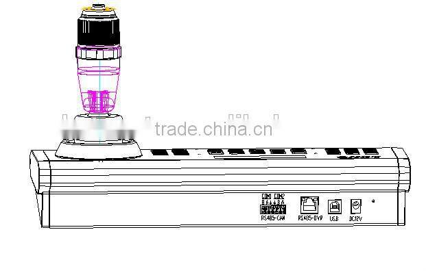 PELCO-D,PELCO-P RS485/422 port for Visca Video conference camera joystick keyboard