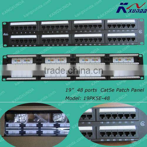 24 ports Cat6 patch panel