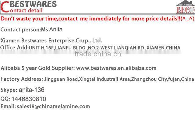 Popular different type melamine love heart sweet tea cup