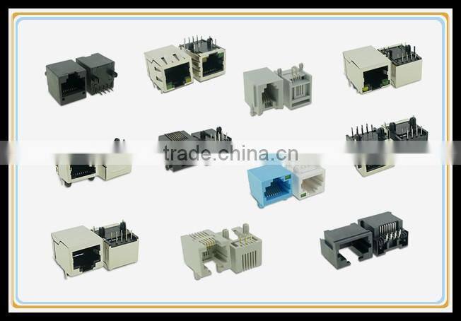 RJ45 cable connector vertical, shield rj45 plug