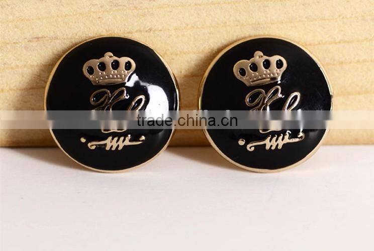 High-grade metal buttons classic British crown button fashion casual wear coat buttons