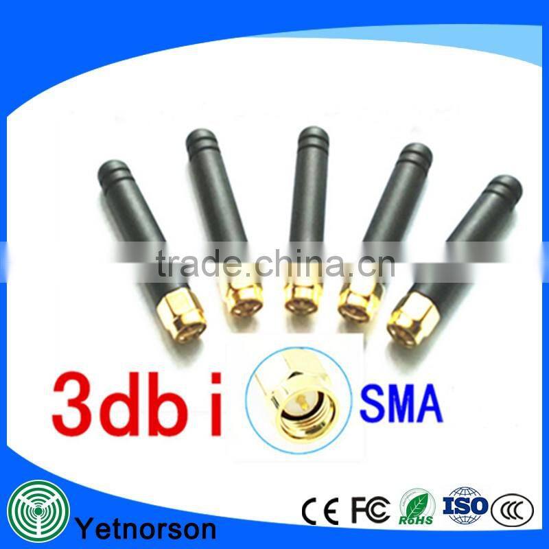 2.4G wireless efficient rubber duck internal wifi antenna with SMA connector