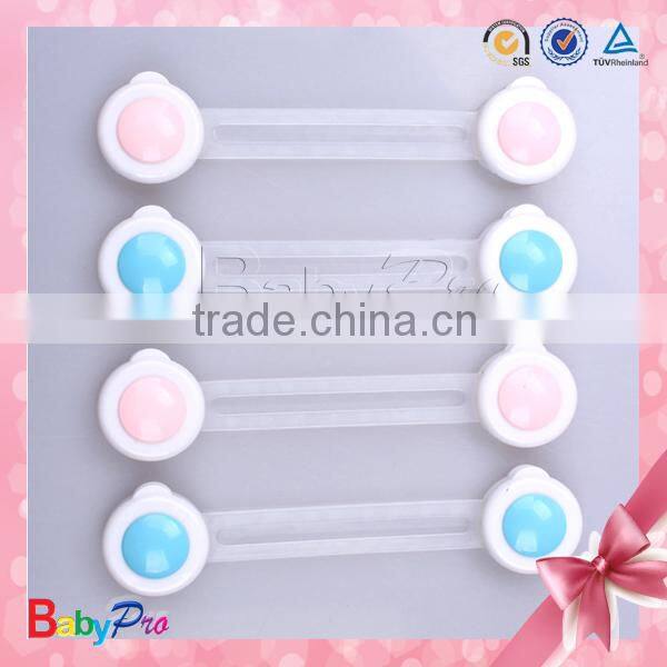 promotional hot sell products design for baby pink and blue color safety lock baby care safety lock