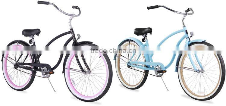 for UK market black mens 26" cruiser bike/wholesale cruiser bikes/beach cruiser for sale (PW-B26356)