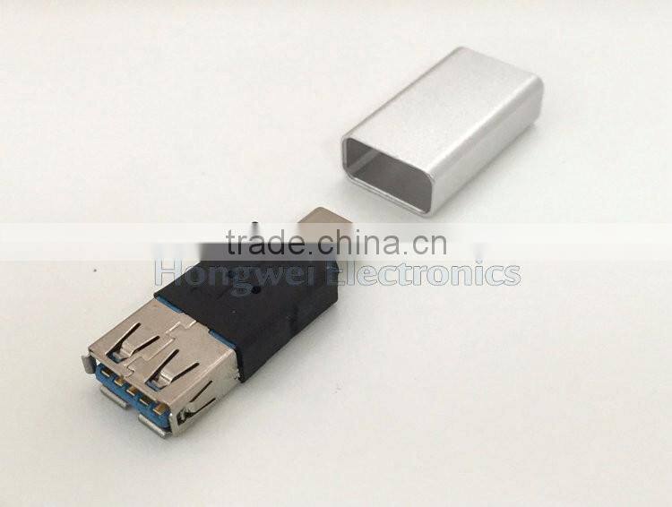 USB-C (Type-C) to 3.0 USB-A (Type-A) female Adapter Converter Connector for mac book, Nokia N1, HTC 10, LG G5, Nexus 5X/6P