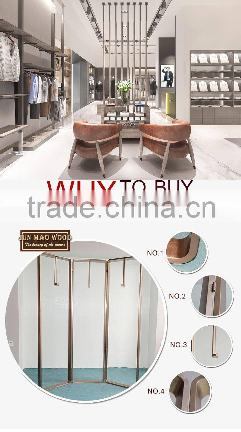 2016 china wholesale korean clothes metal hanging clothes display racks