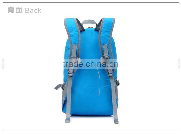 promotional folding travel backpacks bag,casual sports folding backpack,waterproof foldable leisure backpack