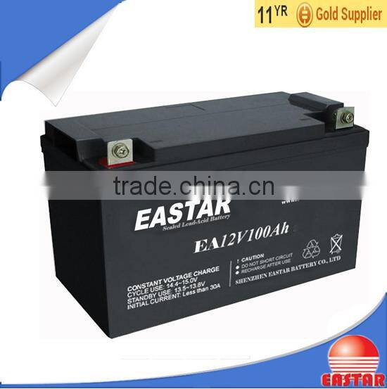 valve regulated 12v 100ah agm battery for solar