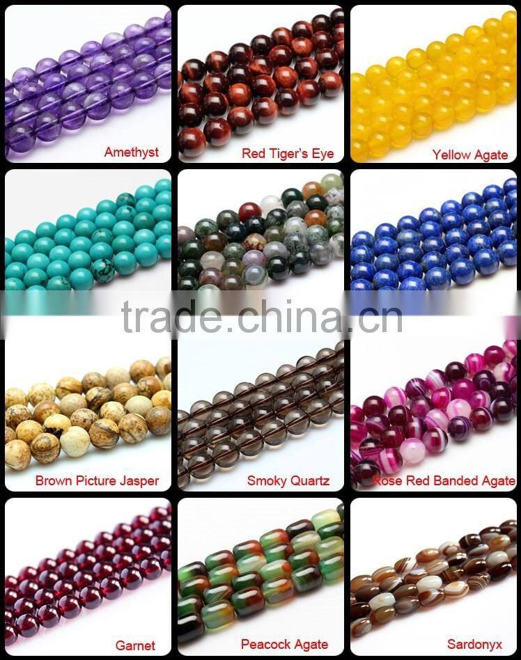 Seven Mixed Color Stripe Agate Natural Gemstone Loose Beads Strand Round Crystal Energy Stone Healing Power for Jewelry Making