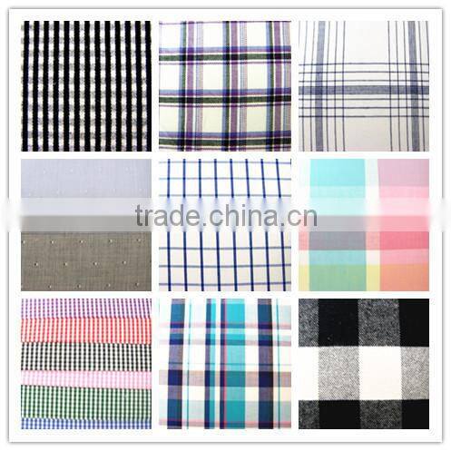 New fashion plaid cotton shirt fabric