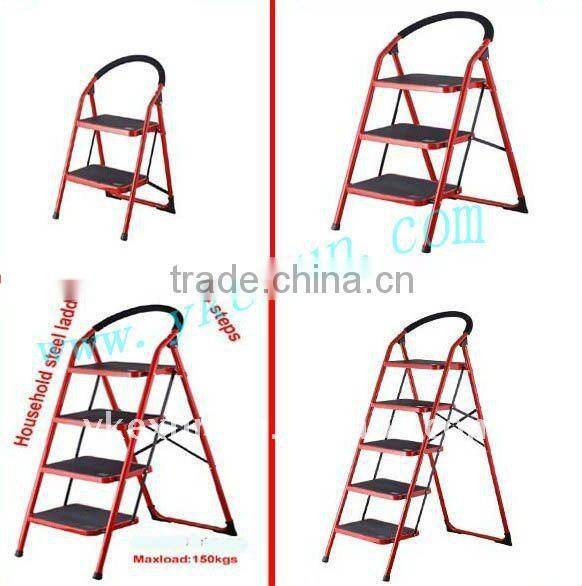 2 to 5 steps household steel ladder