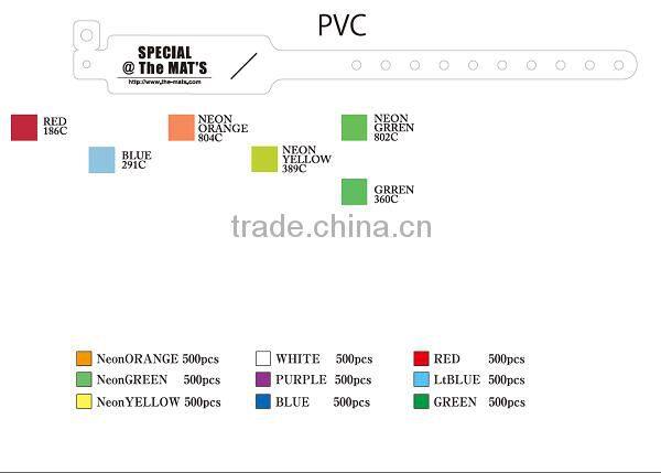 KT-8070 PVC bracelets multi color with customer design