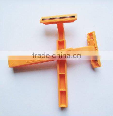 Twin blades stainless steel shaving razor