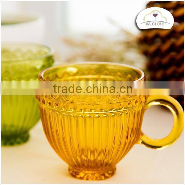 new products gold drinking glass glass Decal cup
