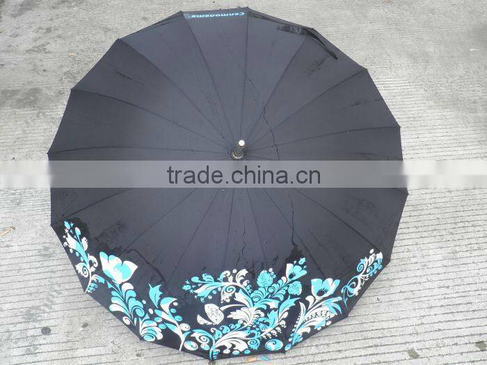 colorful rain umbrella with Aluminum handle