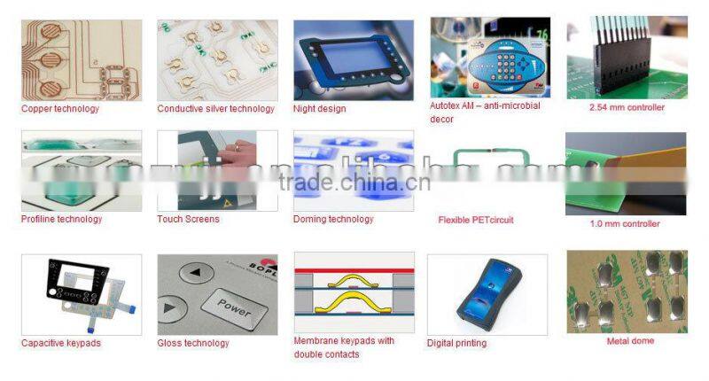 PCBA front panel keypad