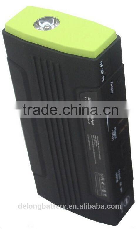 13800mah Emergency car portable battery jump starter mobile power pack battery jump starter