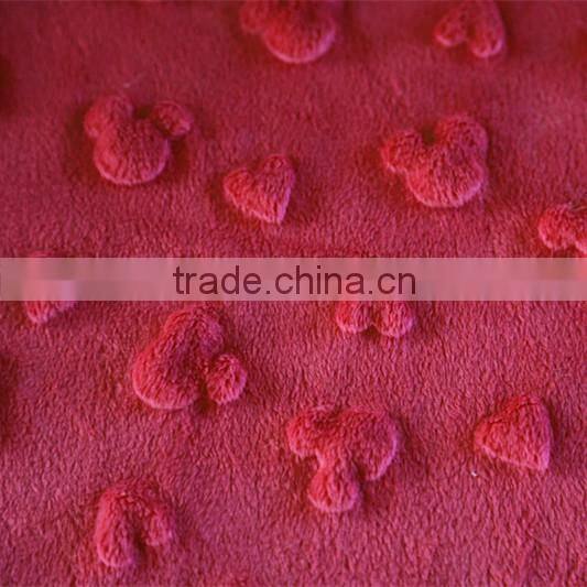 canada ef minky cartoon emboss velour fabric